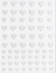 Pasties - FLASH Glitter Silver Hearts!