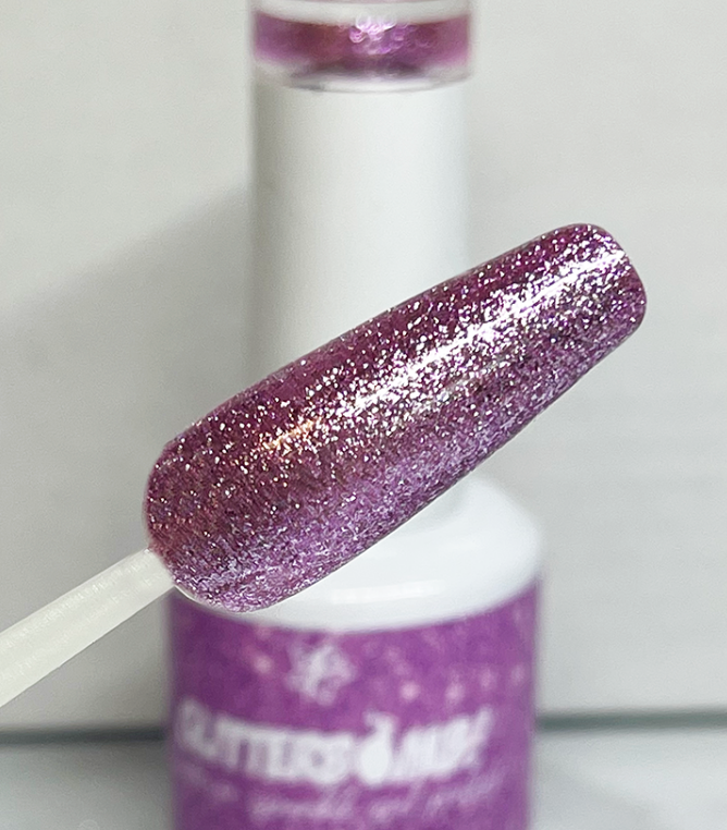Glitter Bomb Gel Polish!  Metallics Orchid Ice Main image