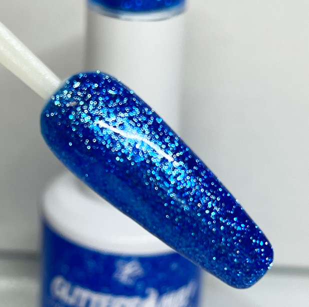 Glitter Bomb Gel Polish!  Metallics Blueberry Ice