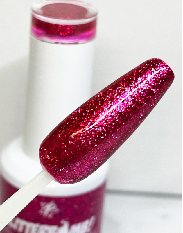 Glitter Bomb Gel Polish!  Metallics Sangria Ice