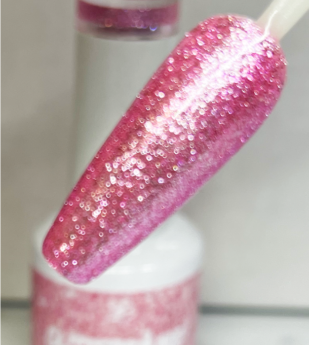 Glitter Bomb Gel Polish!  Metallics Pink Ice