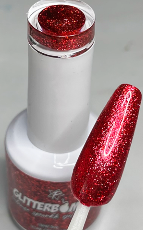 Glitter Bomb!  True Red