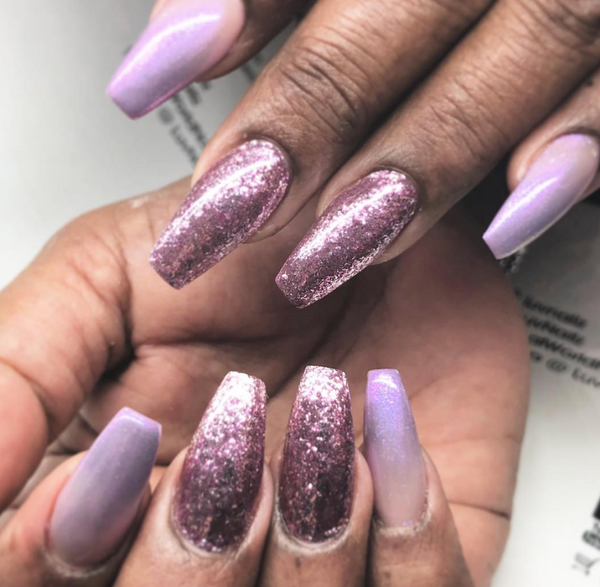 Purple Garnet Glitz Glitter Gel - Akzentz Gel Play UV/LED