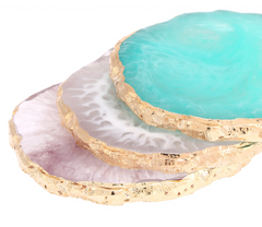 Gold Edge Resin Stone Palette
