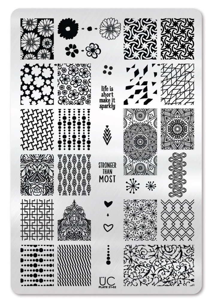 Collection 21 - Set of 3 Uber Chic Stamping Plates