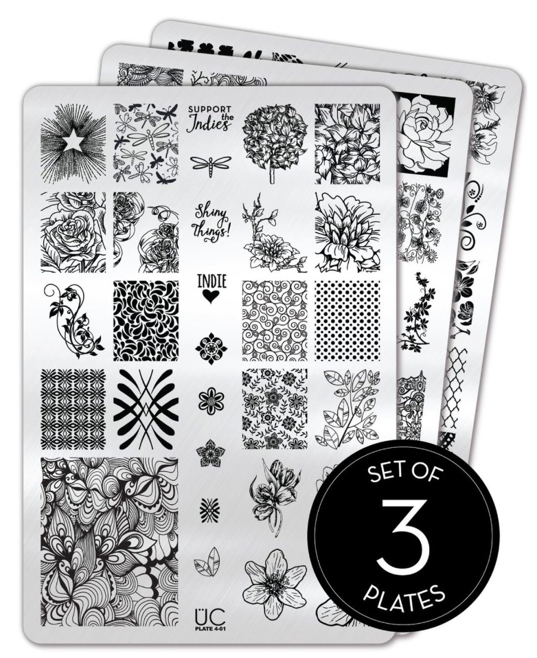 Collection 4 - Uber Chic Stamping Plates Main image