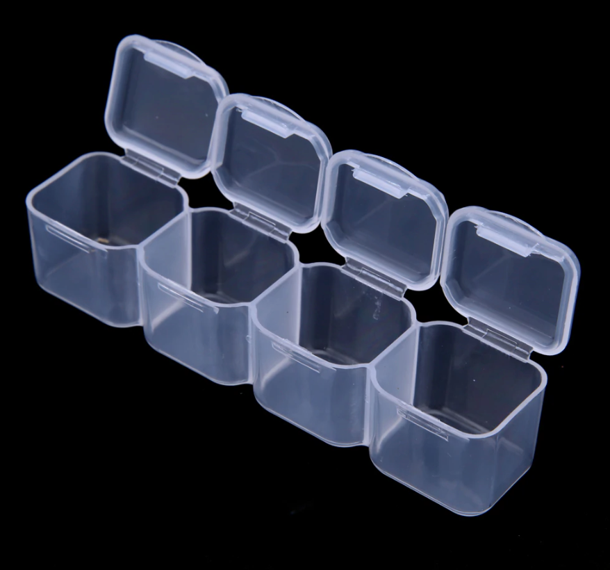 Empty Plastic Storage Container - 28 Slot