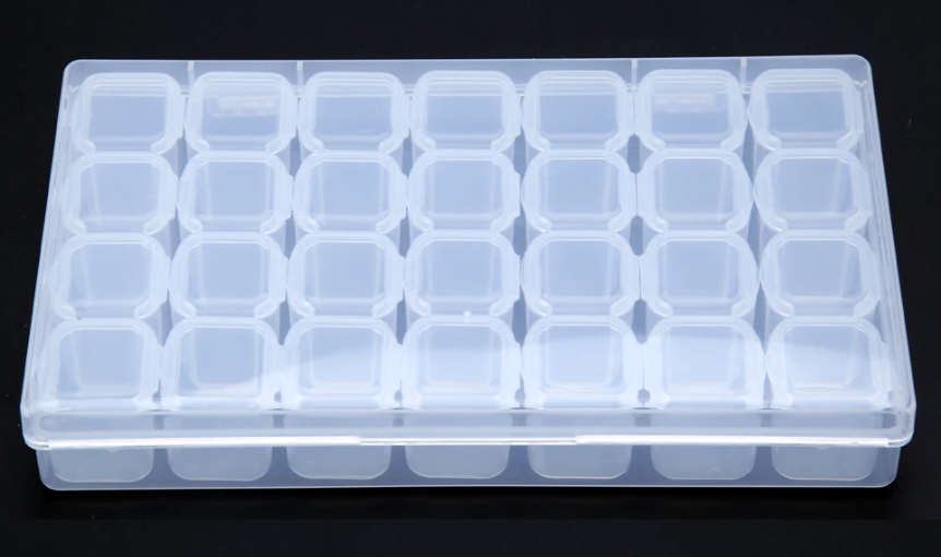 Empty Plastic Storage Container - 28 Slot Main image