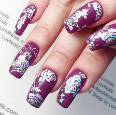 SUPER HOLO Silver Clear Foil Set