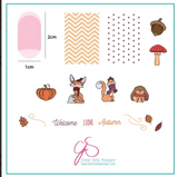 Foxy Fall (CjS-136)- CJS Small Stamping Plate