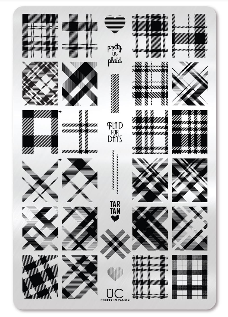 Pretty In Plaid 2 - Uber Chic Stamping Plate Main image