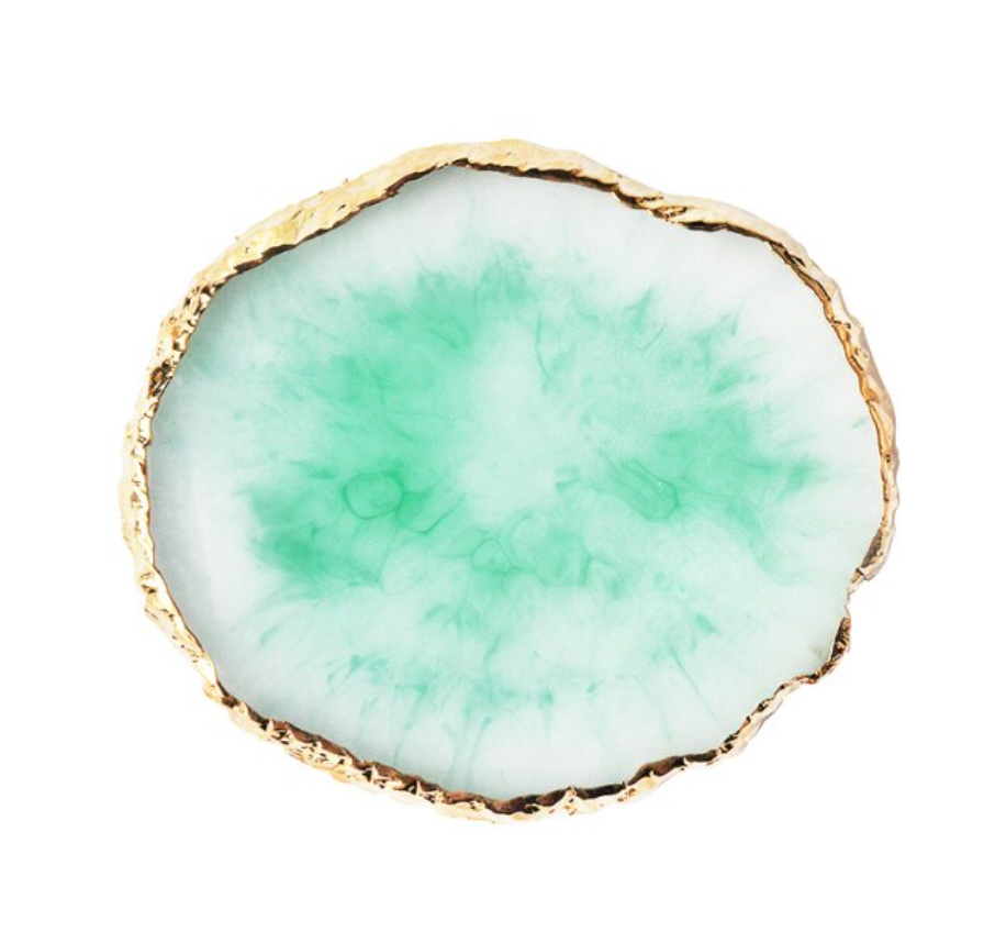 Gold Edge Resin Stone Palette