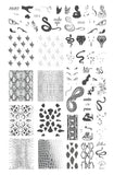 Snake (CjS-217) -  Clear Jelly Stamping Plate