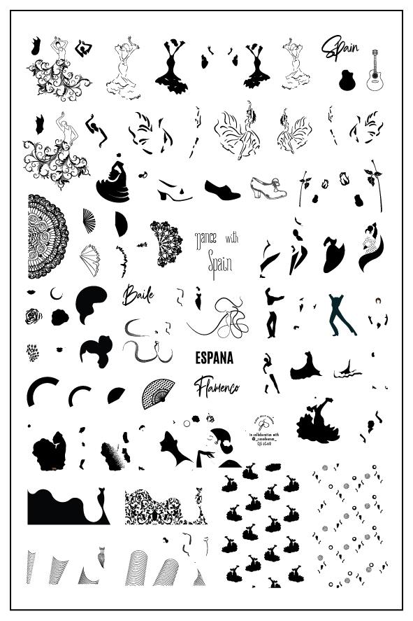 Dance with Spain (CjSLC-60) - Clear Jelly Stamping Plate Secondary image