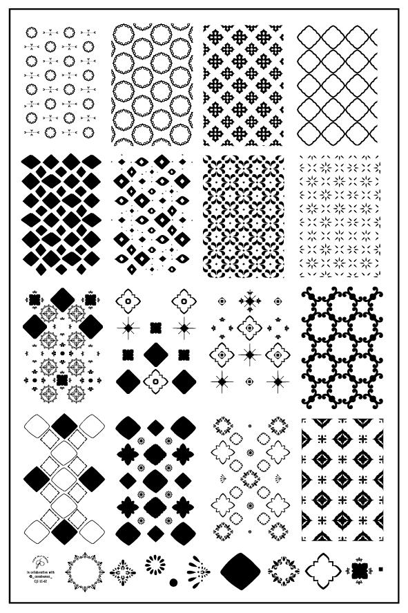 Talavera (CjSLC-62) -  Clear Jelly Steel Stamping Plate Secondary image
