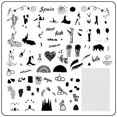 Viva Espana (CjSLC-64) - CJS Medium Stamping Plate Secondary image