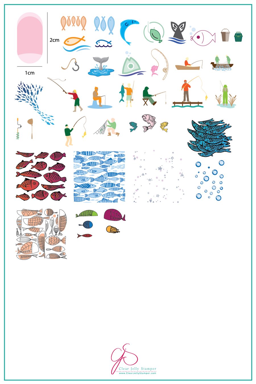 Gone Fishing! (CjS-LC-55) - Clear Jelly Stamping Plate Secondary image