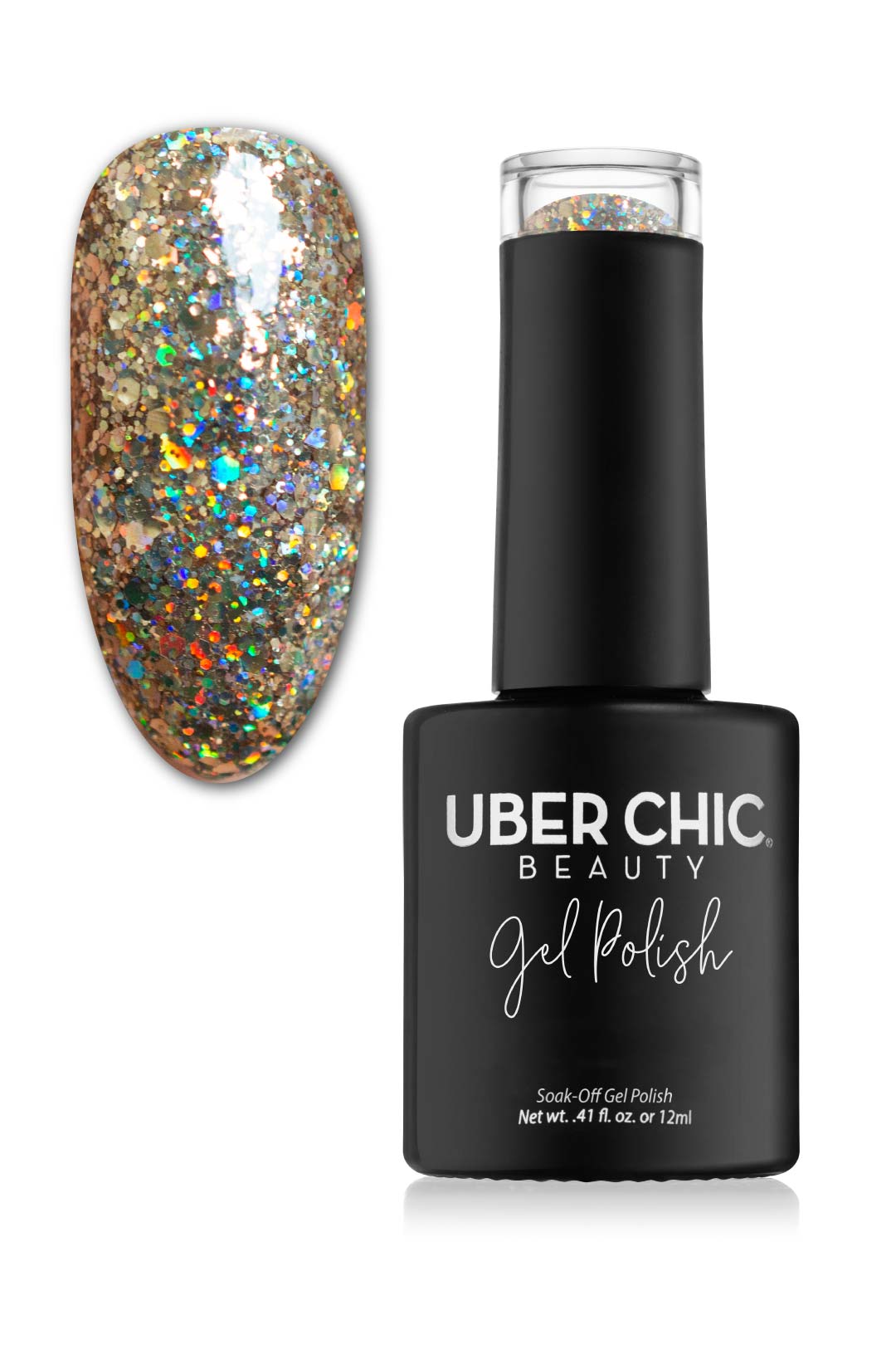Private Beach - Glitter Gel Polish - Uber Chic 12ml Main image