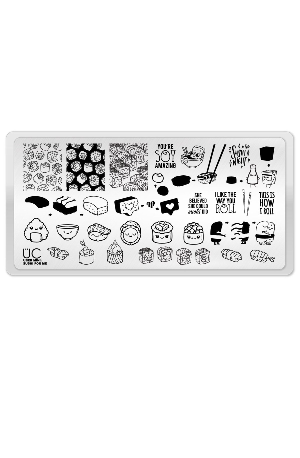 Sushi For ME - Uber Chic Mini Stamping Plate Main image