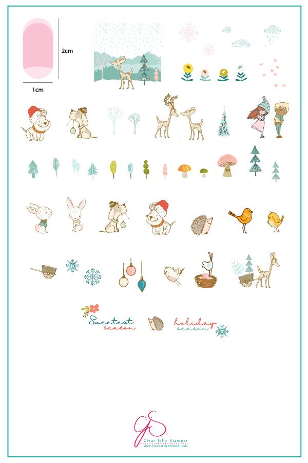 Sweetest Season (CjSC-32) - Clear Jelly Stamping Plate Main image
