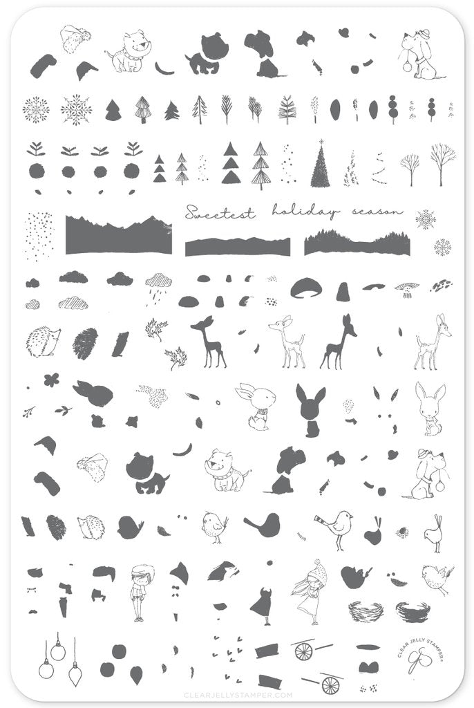 Sweetest Season (CjSC-32) - Clear Jelly Stamping Plate Secondary image
