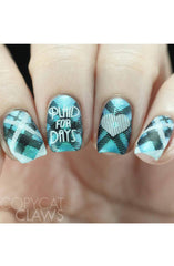 Pretty In Plaid 2 - Uber Chic Stamping Plate