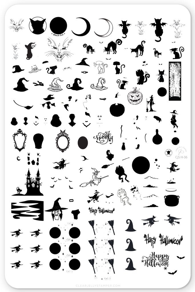 Be-Witched (CjSH-36) - Clear Jelly Stamping Plate Secondary image