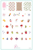 Whimsical Christmas (CjS-C-54)  - Clear Jelly Stamping Plate