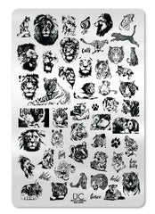 Wild & Fierce: Big Cats -  Uber Chic Stamping Plate