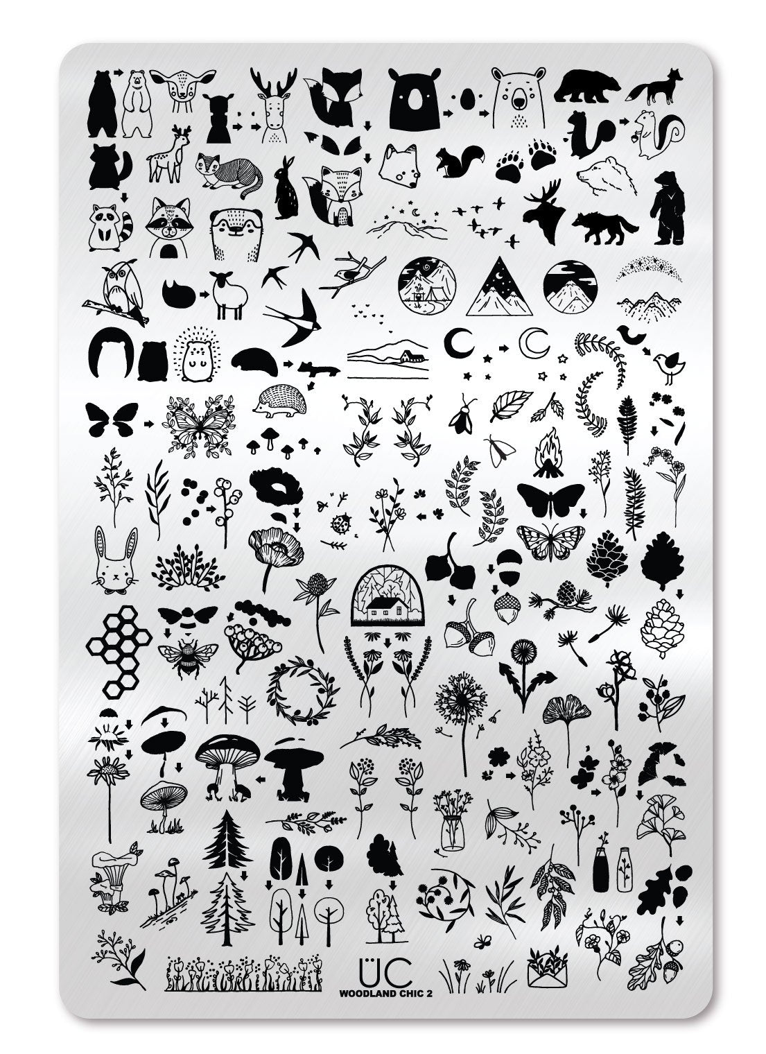 Woodland Chic 2 -  Uber Chic Stamping Plate Main image
