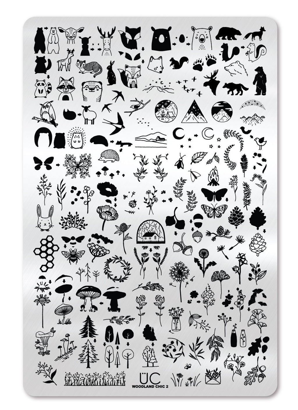 Woodland Chic 2 -  Uber Chic Stamping Plate