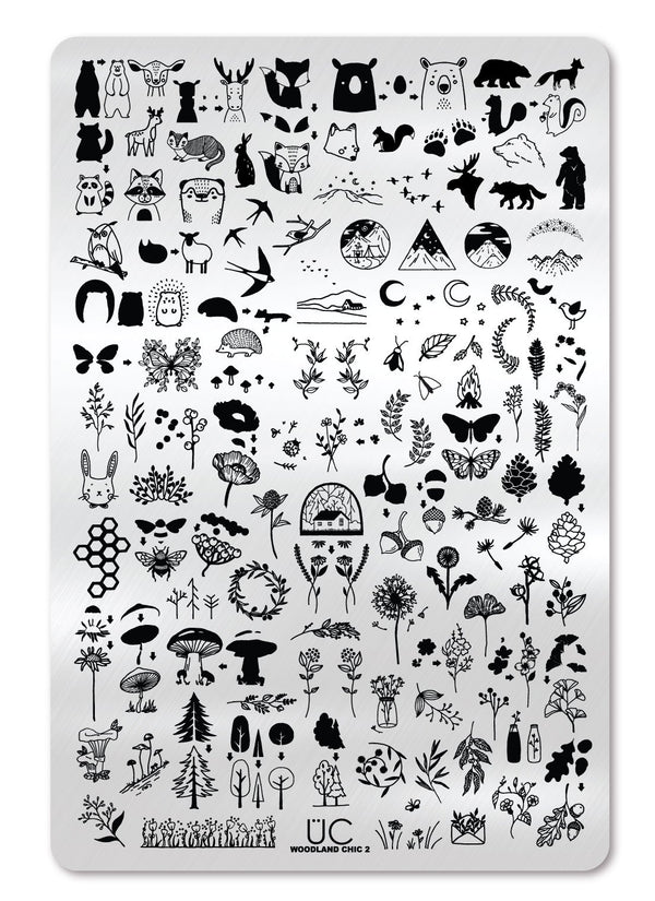 Woodland Chic 2 -  Uber Chic Stamping Plate