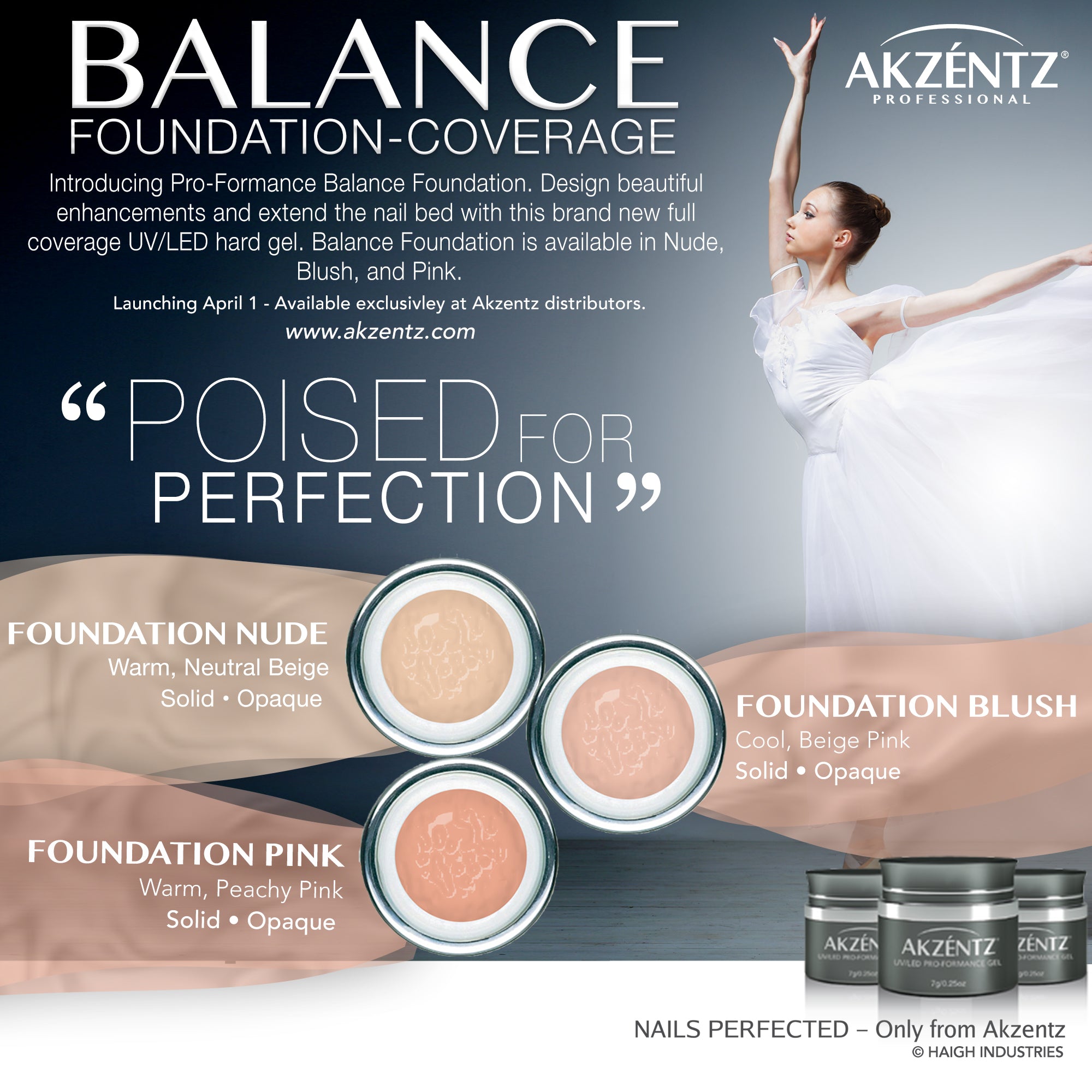 Nude Balance Foundation  - Akzentz Pro-formance LED Hard Gel