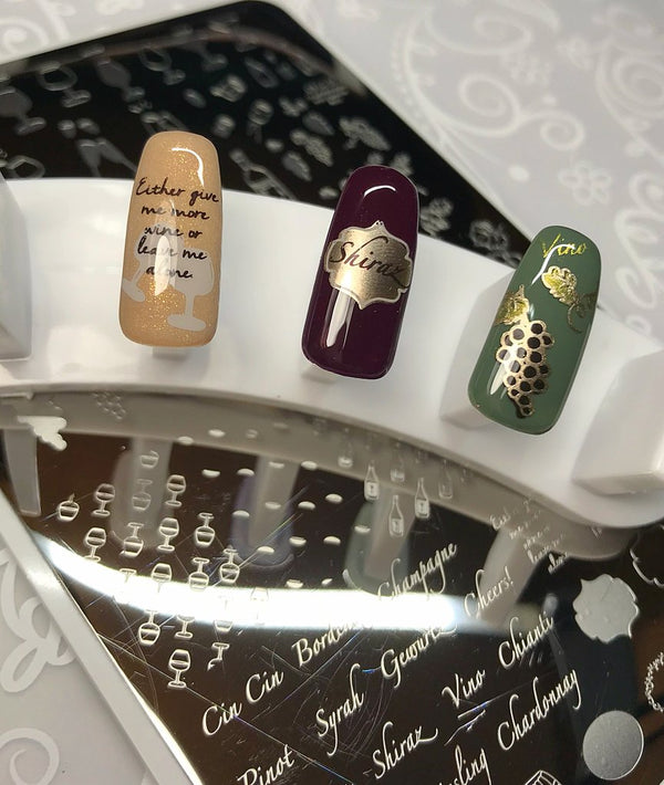 A Friend With Wine (LC-20) -  Clear Jelly Stamping Plate