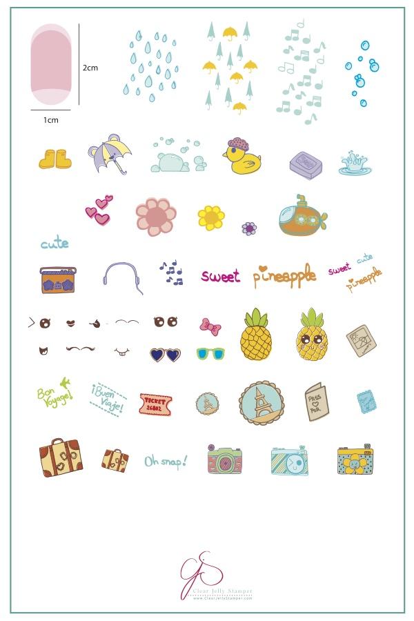 A Little Touch of Caluki (LC-22) -  Clear Jelly Stamping Plate Main image