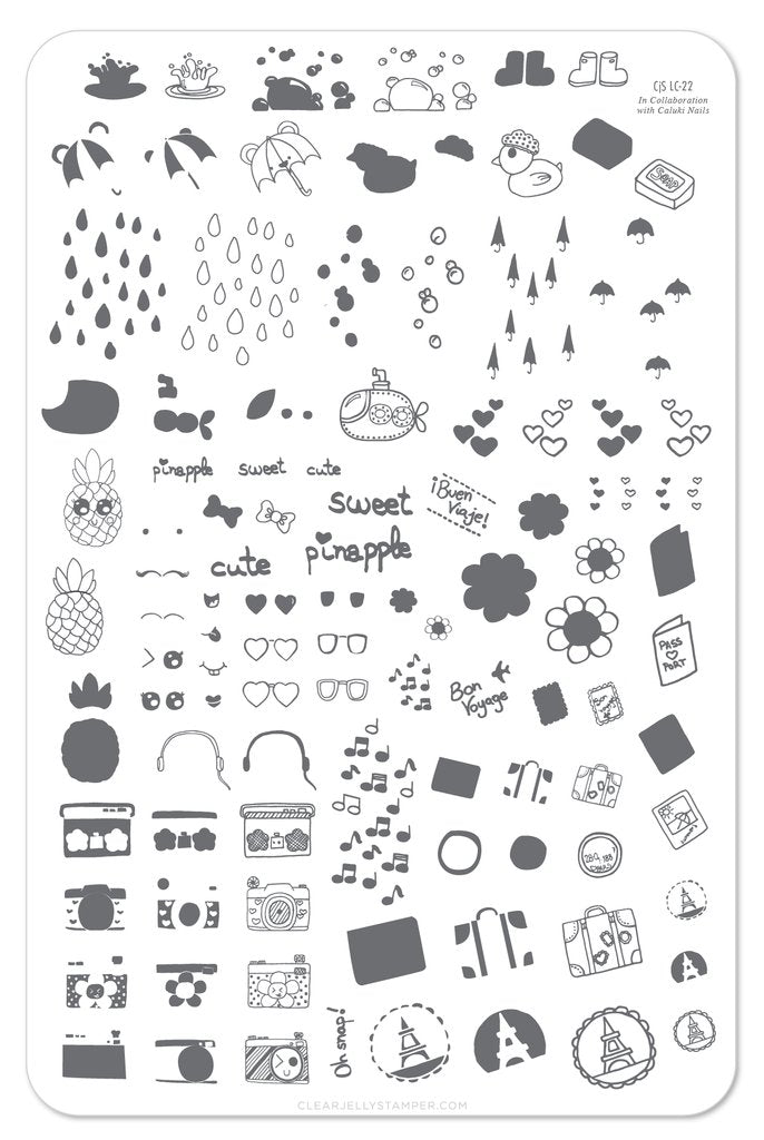 A Little Touch of Caluki (LC-22) -  Clear Jelly Stamping Plate Secondary image