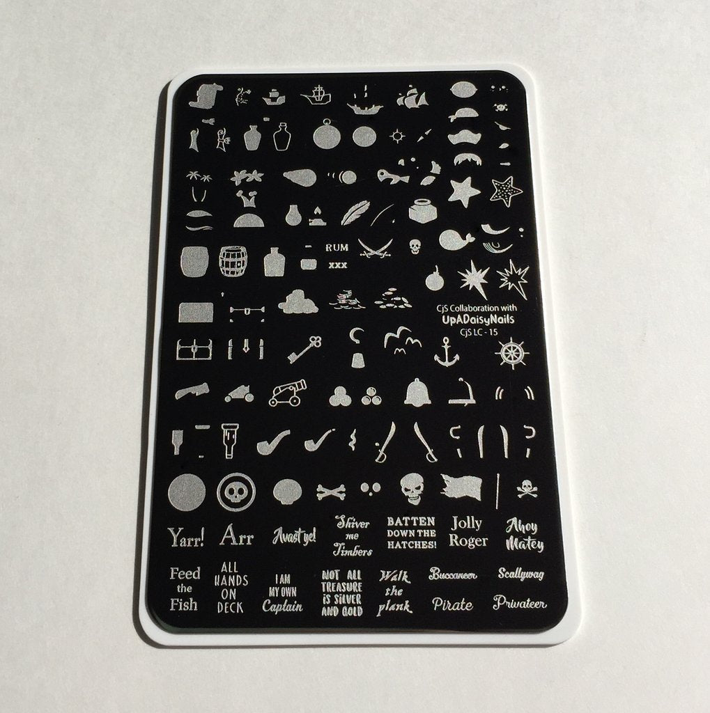 Ahoy Matey (CJS LC-15)  -  Clear Jelly Stamping Plate