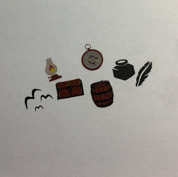 Ahoy Matey (CJS LC-15)  -  Clear Jelly Stamping Plate