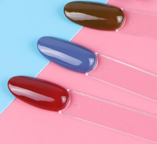 Clear Almond Shape Swatch Sticks on Metal Ring Secondary image