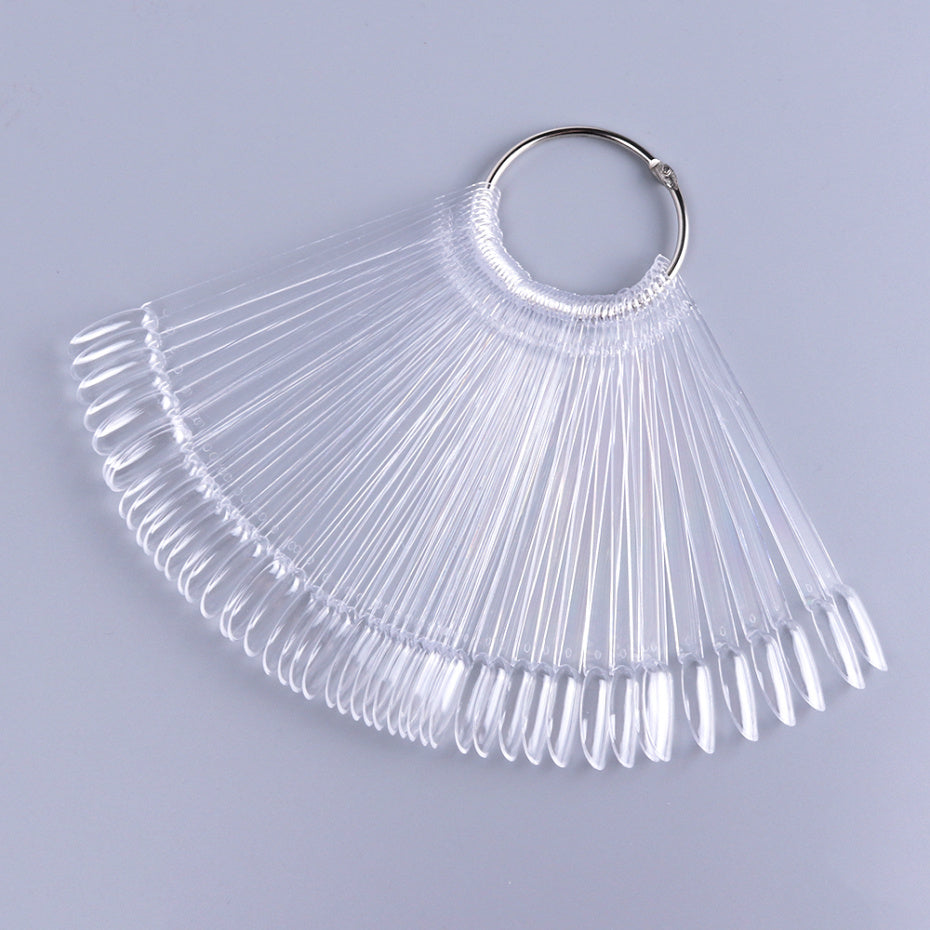 Clear Almond Shape Swatch Sticks on Metal Ring Main image