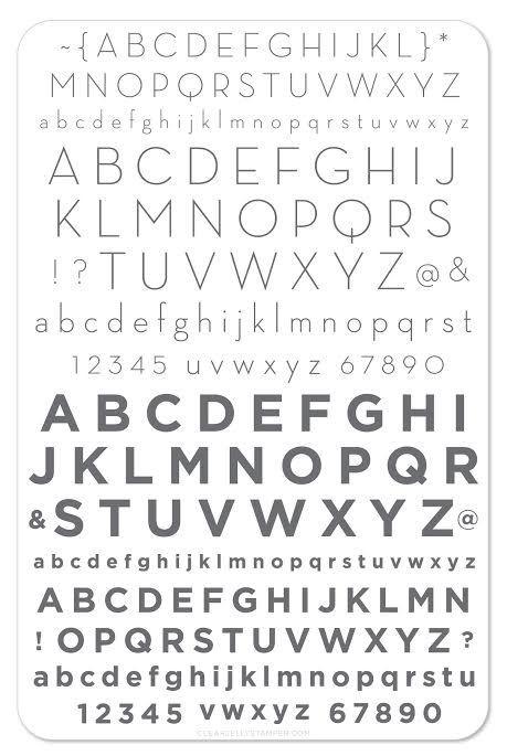 Alphabet Modern (CJS-42) - Clear Jelly Stamping Plate Secondary image
