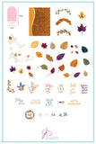 Forever Autumn (CjS-86) - Clear Jelly Stamping Plate