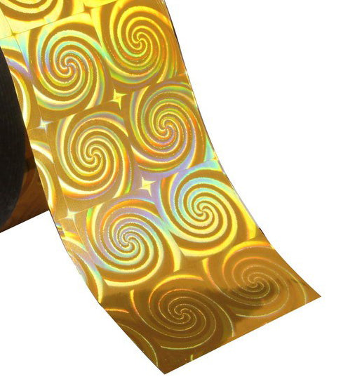 Foil #32 Gold Holo Square Spiral