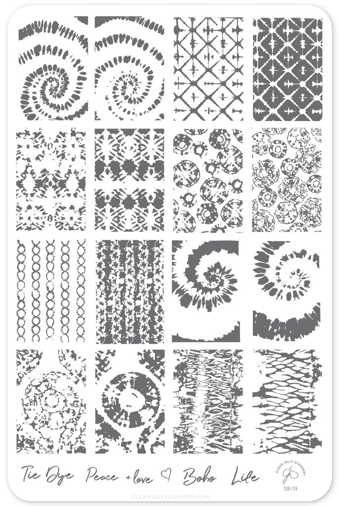 Boho Life (CjS 115) - Clear Jelly Stamping Plate Secondary image
