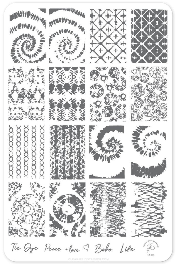 Boho Life (CjS 115) - Clear Jelly Stamping Plate