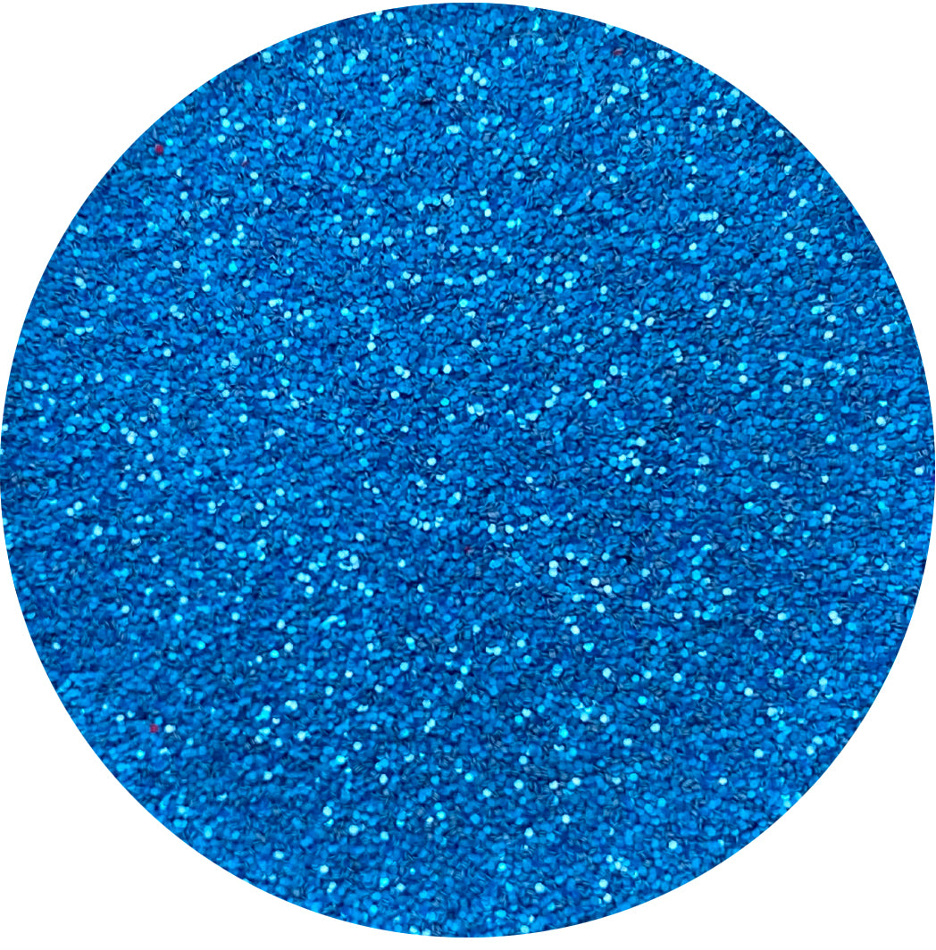 Brite Blue Matte Patent Leather Glitter