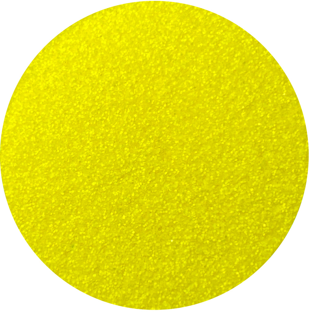 Brite Yellow Patent Leather Glitter