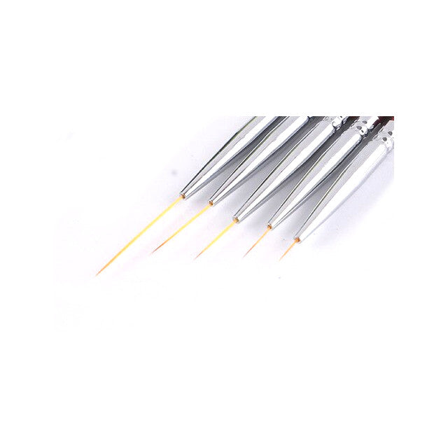 Set of 5 Long Hair Nail Art Liner Brushes Main image