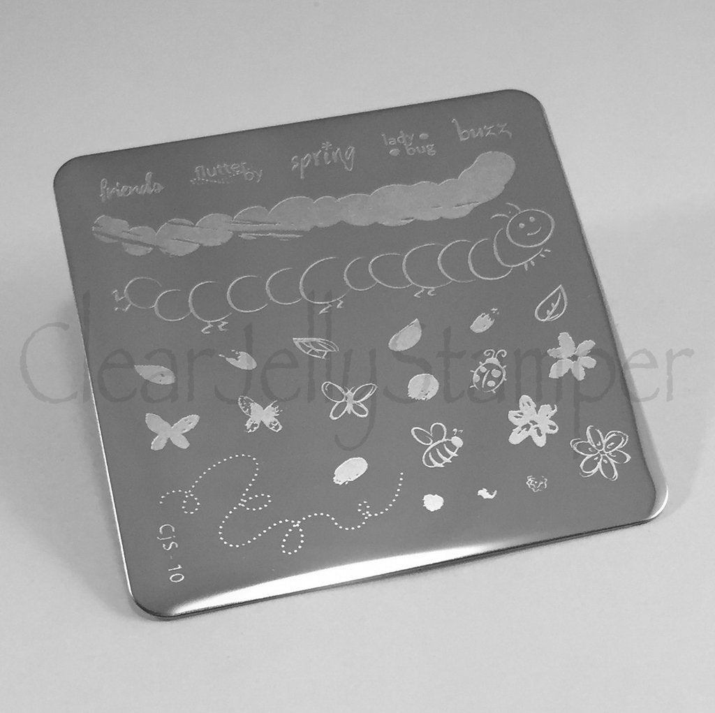 Baby Bugs and Bees (CjS-10) - CJS Small Stamping Plate