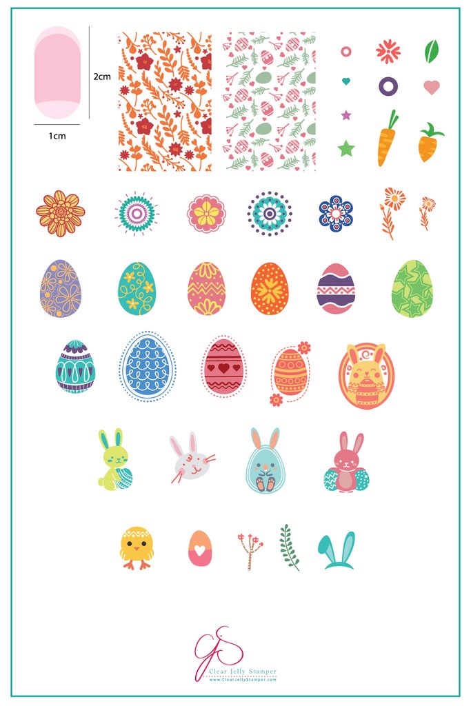 Bunny Kinz (CjSH-11)  - Clear Jelly Stamping Plate Secondary image